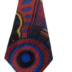 Outstations hippy abstract tie